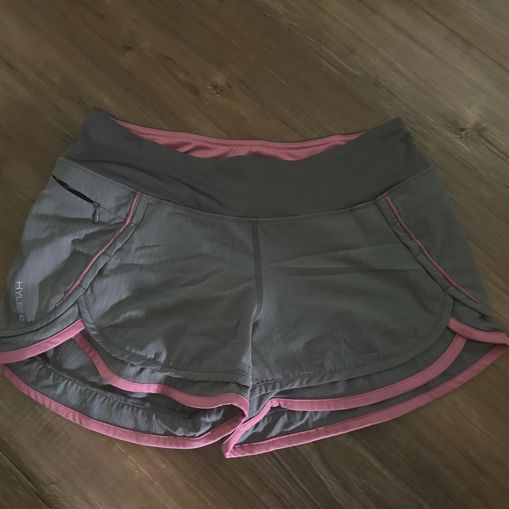 Hylete Iris lined shorts grey size small
